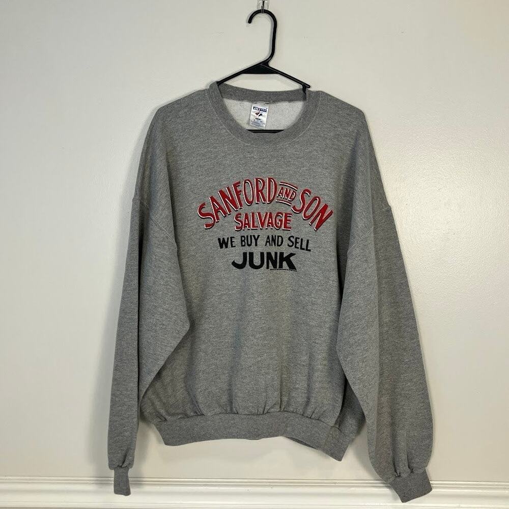Sanford and Son 1970s TV Show Crewneck Sweatshirt 2XL Buy and Sell Junk Salvage